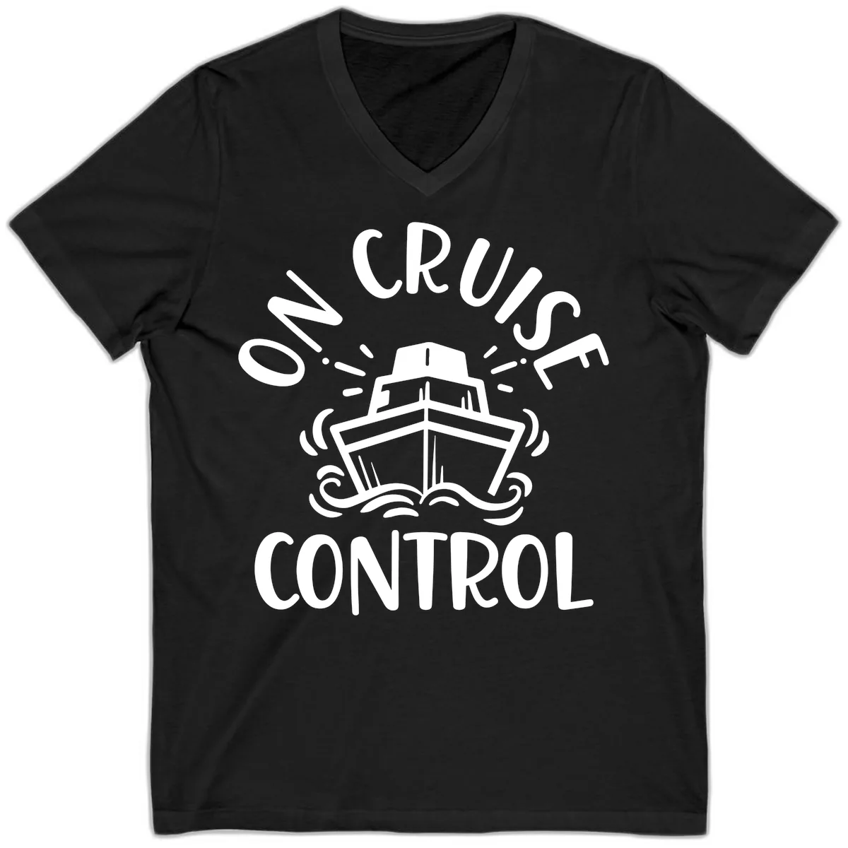 Own Cruise Control V-Neck in Black