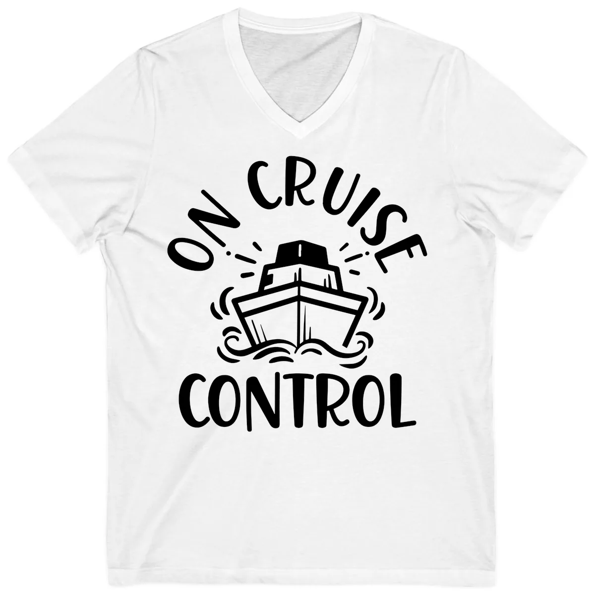 Own Cruise Control V-Neck in White