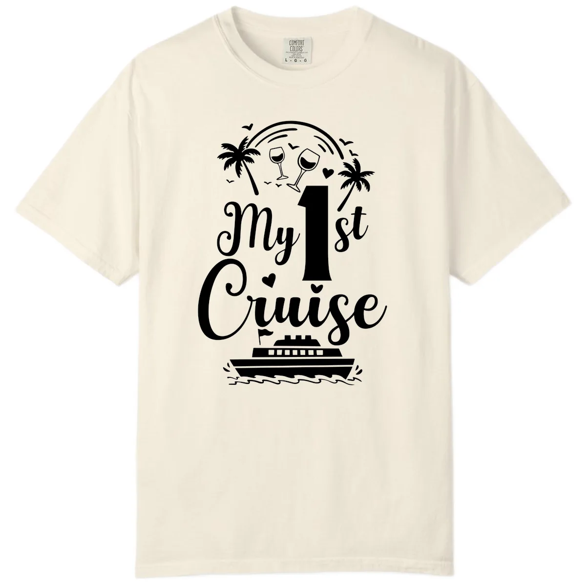 My 1st Cruise Comfort Color in Ivory