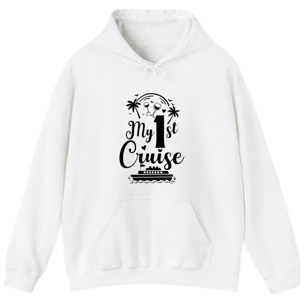 My 1st Cruise Hoodie in White