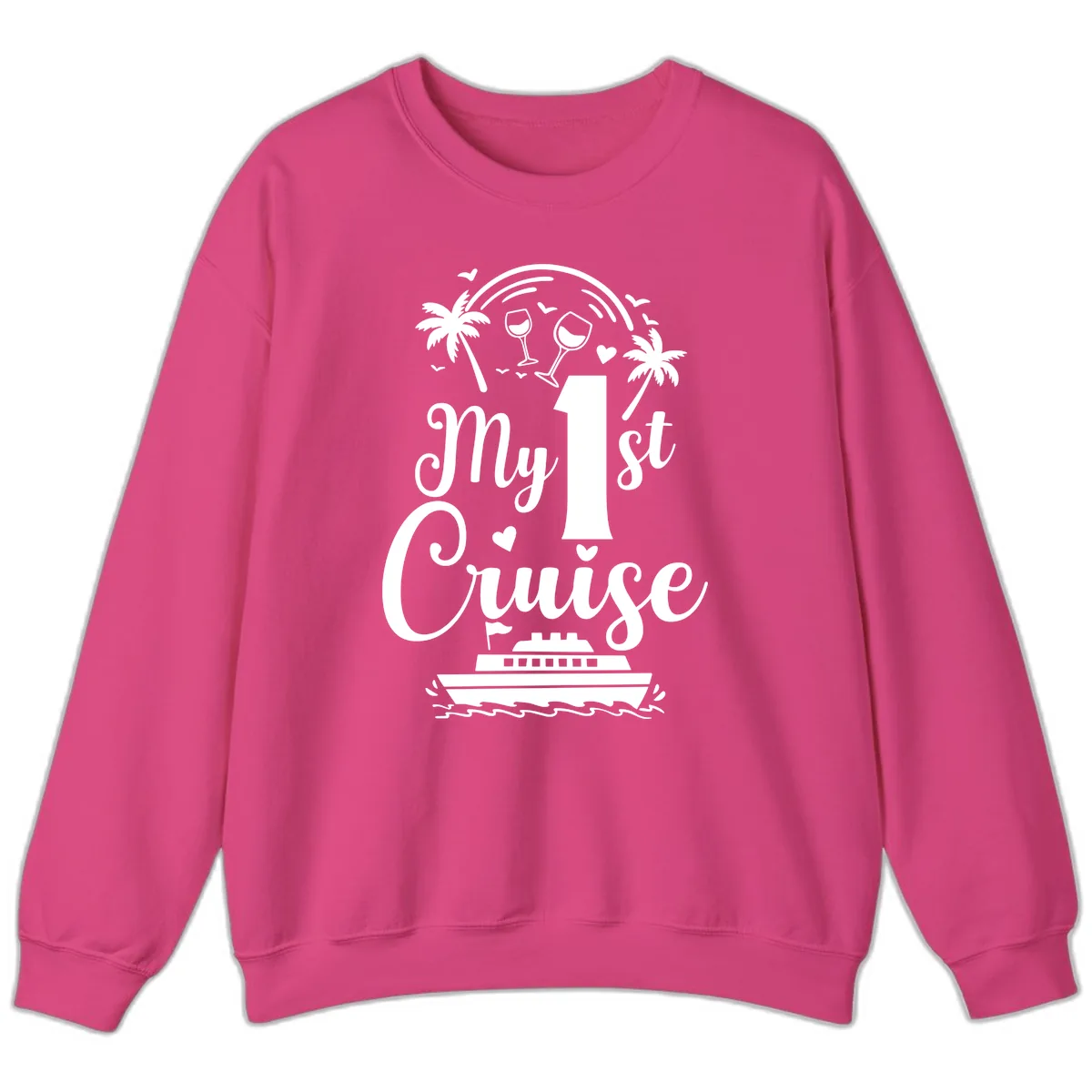My 1st Cruise Sweatshirt in Heliconia