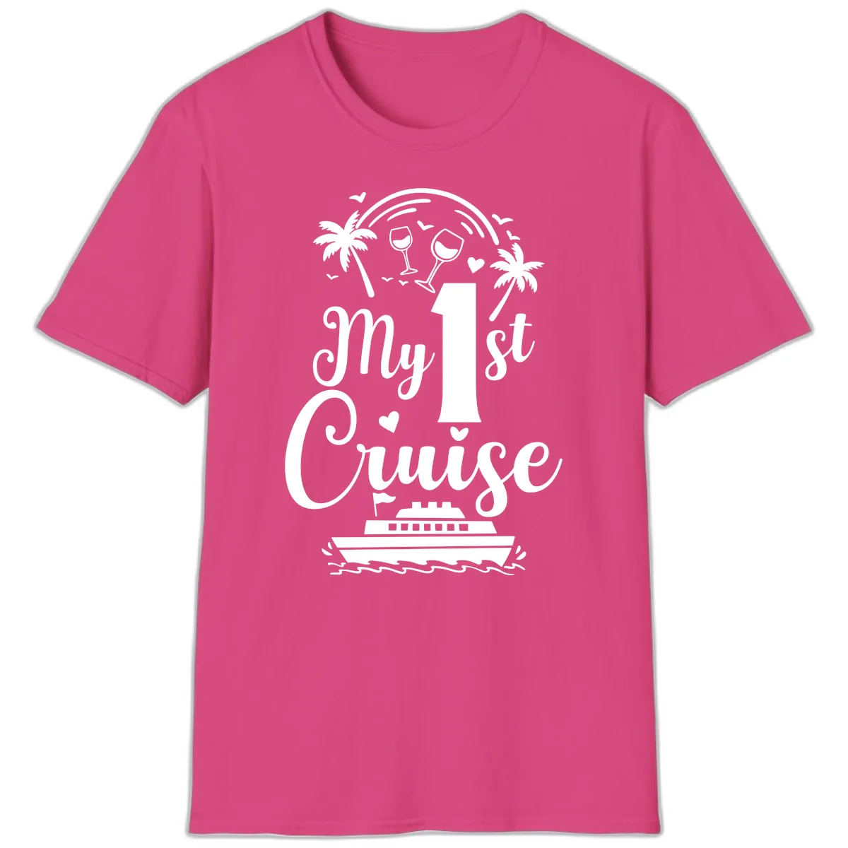 My 1st Cruise T-Shirt in Heliconia