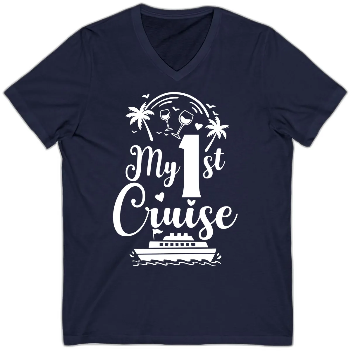 My 1st Cruise V-Neck in Navy