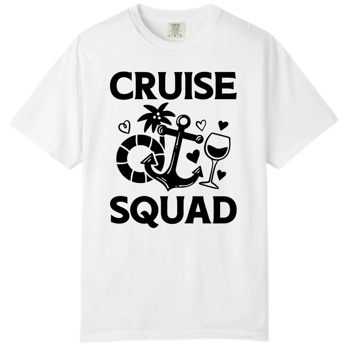 Cruise Squad Comfort Color in White