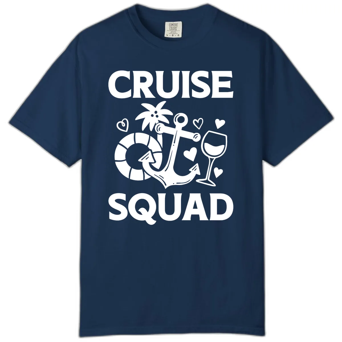 Cruise Squad Comfort Color in Navy