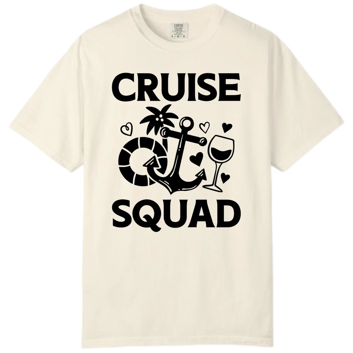 Cruise Squad Comfort Color in Ivory