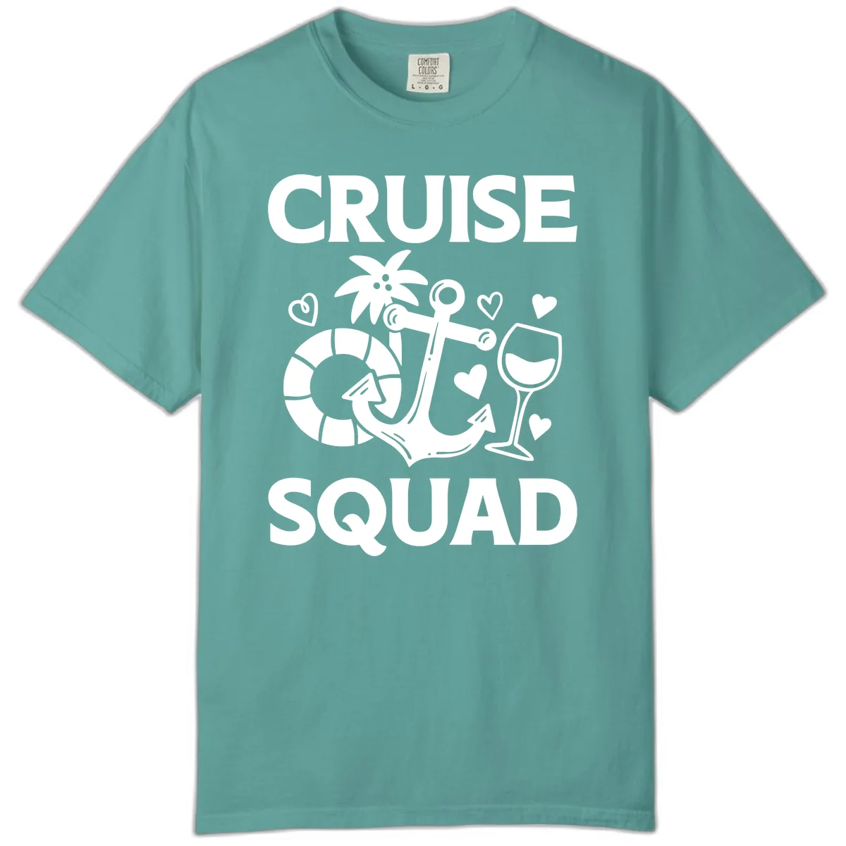 Cruise Squad Comfort Color in Seafoam