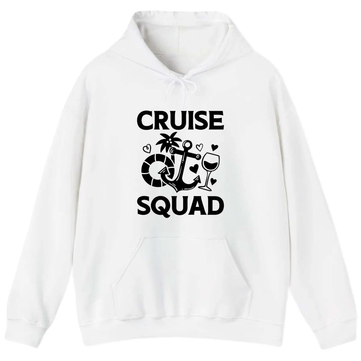 Cruise Squad Hoodie in White
