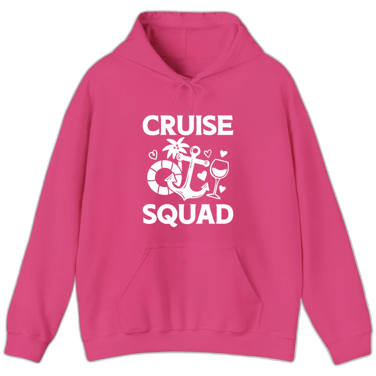Cruise Squad Hoodie in Heliconia