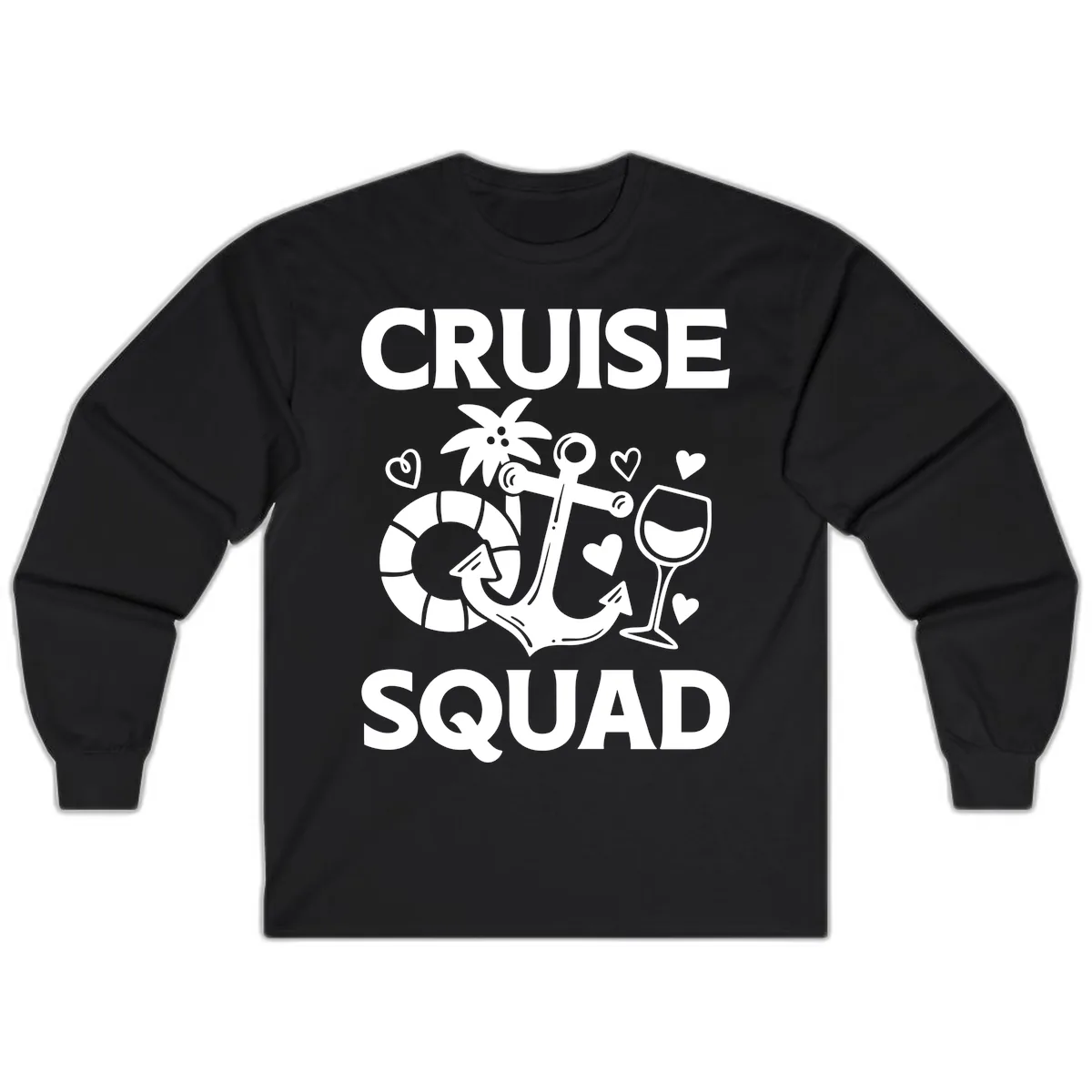 Cruise Squad Long Sleeve in Black