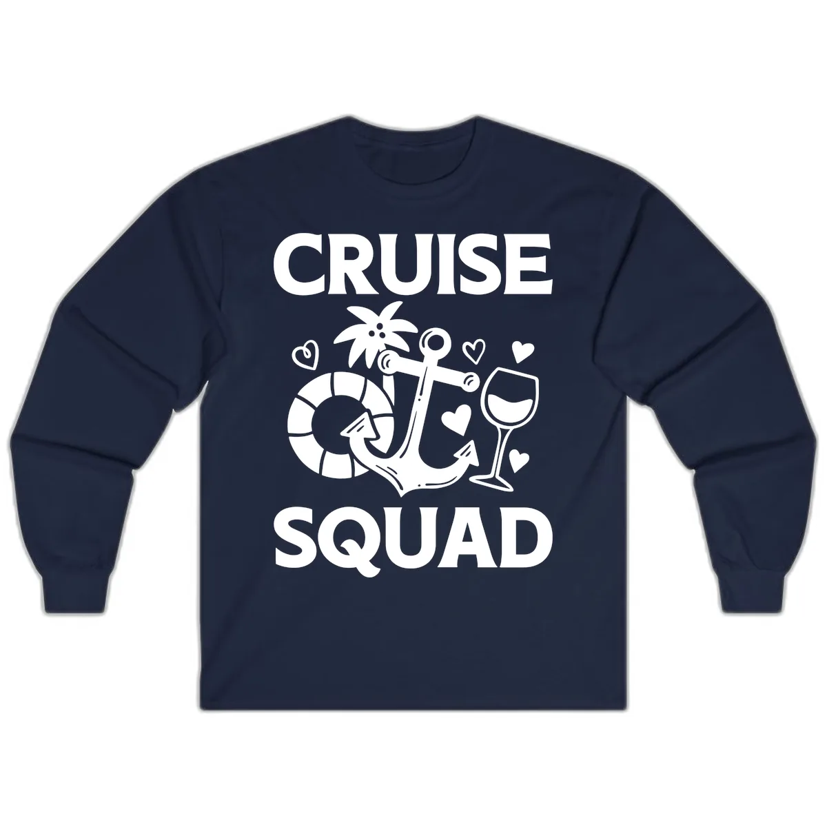 Cruise Squad Long Sleeve in Navy