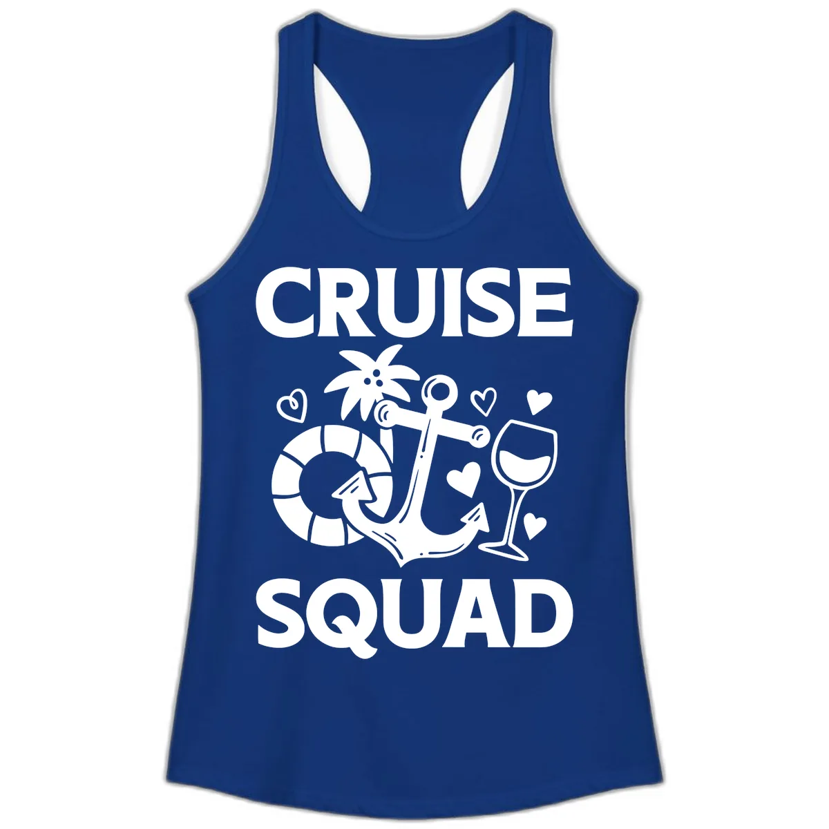 Cruise Squad Ladies Tank in Solid Royal