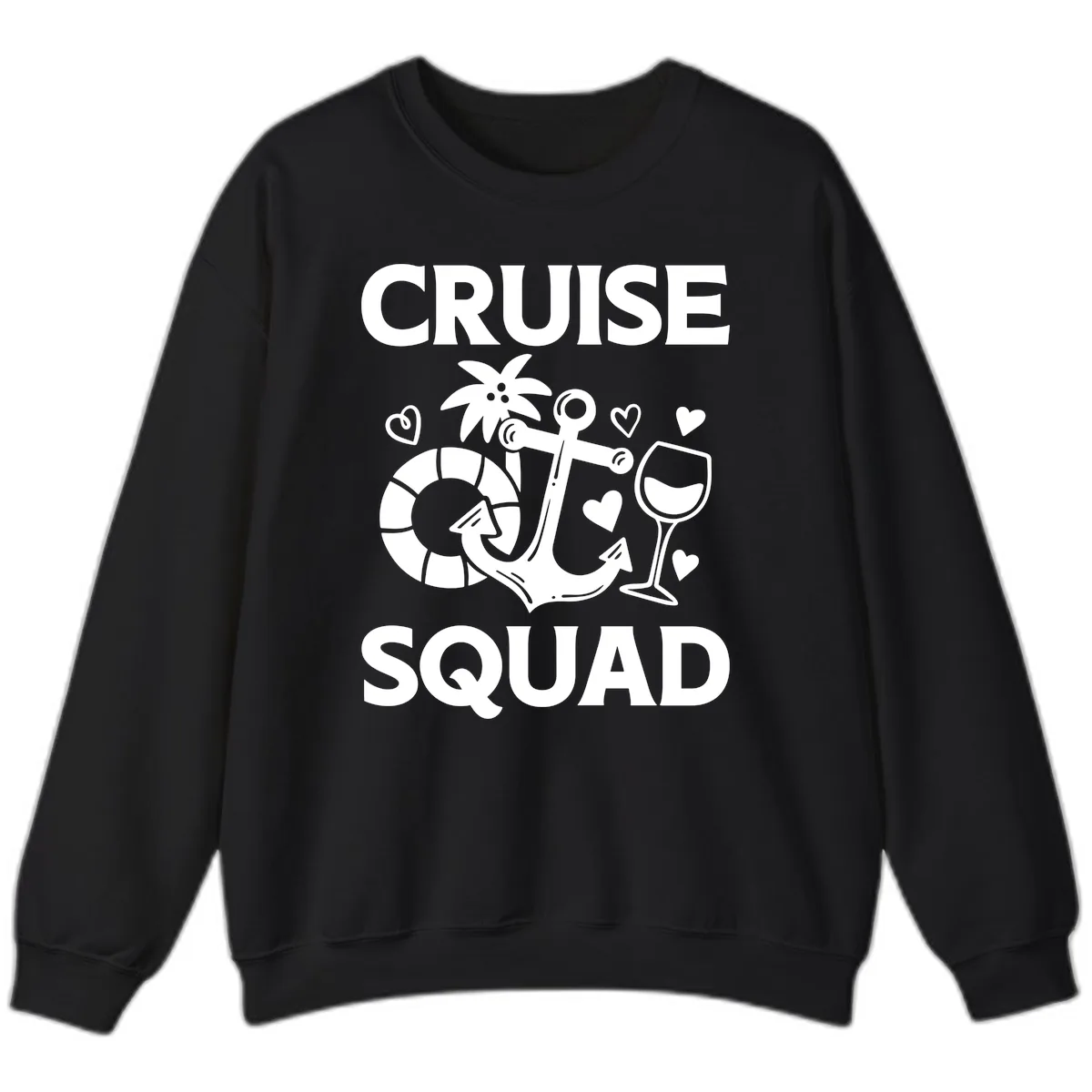 Cruise Squad Sweatshirt in Black