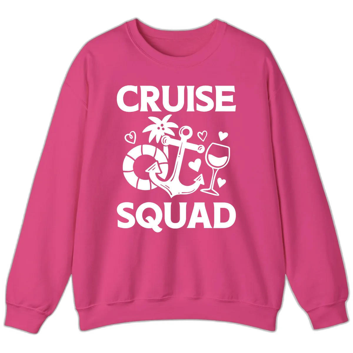 Cruise Squad Sweatshirt in Heliconia