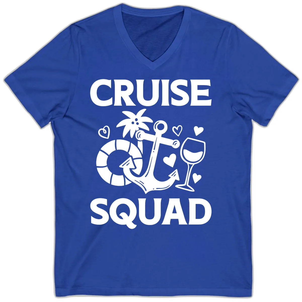Cruise Squad V-Neck in True Royal