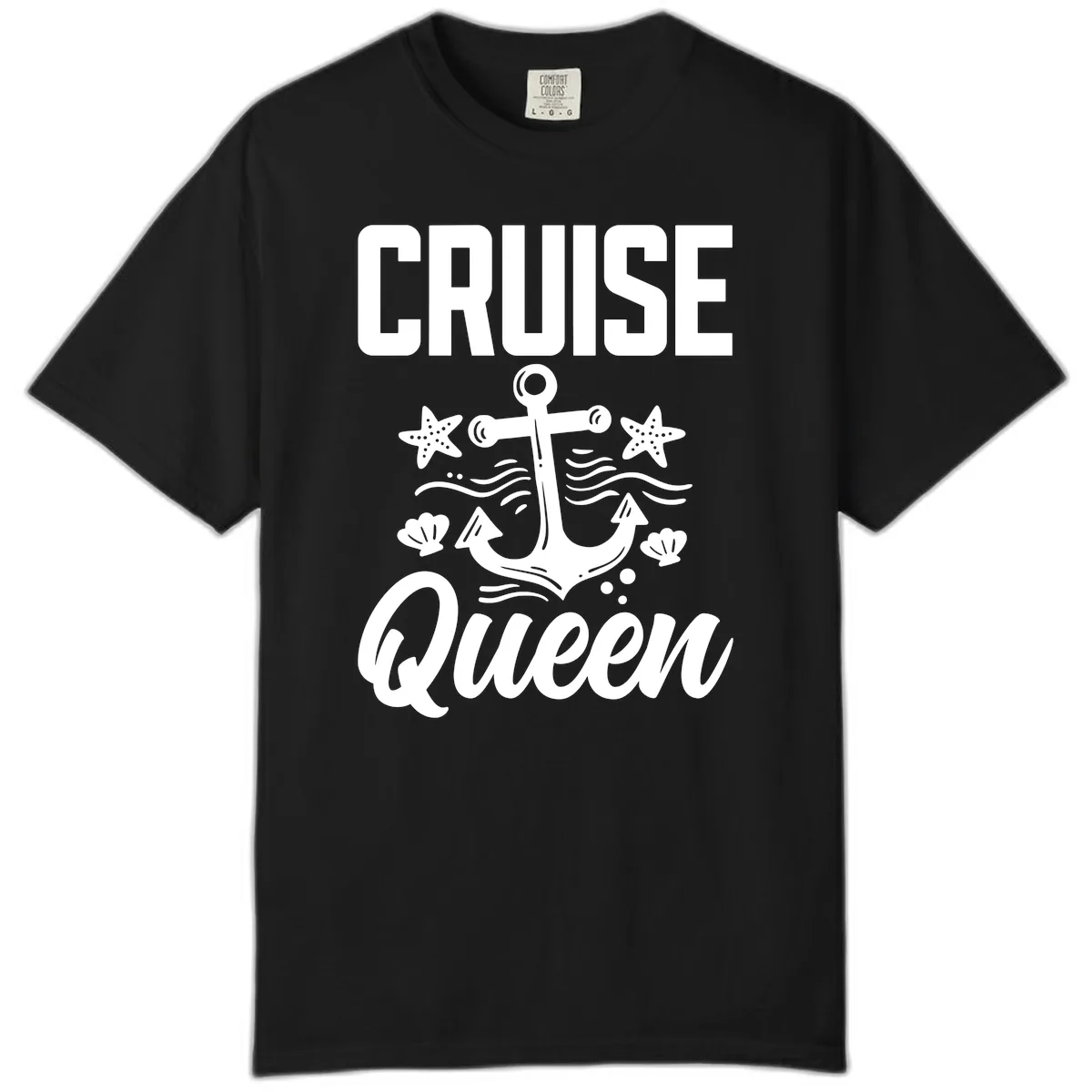 Cruise Queen Anchor Comfort Color in Black