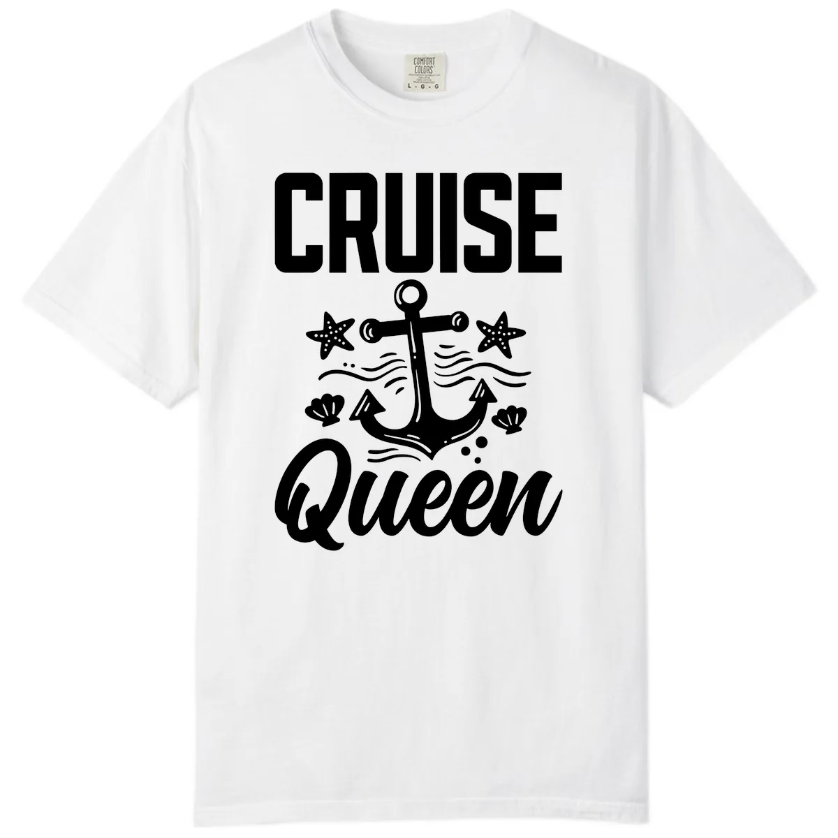 Cruise Queen Anchor Comfort Color in White