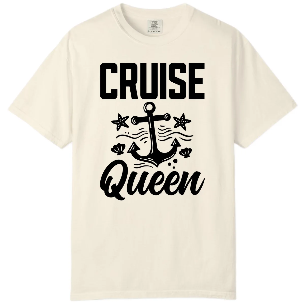 Cruise Queen Anchor Comfort Color in Ivory