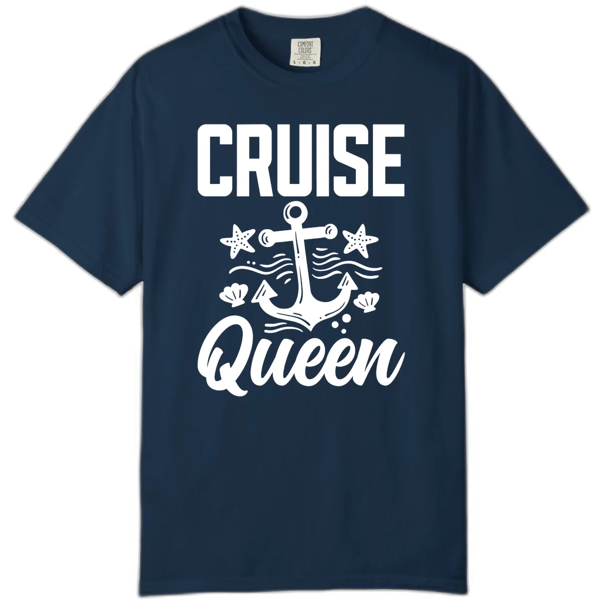 Cruise Queen Anchor Comfort Color in True Navy