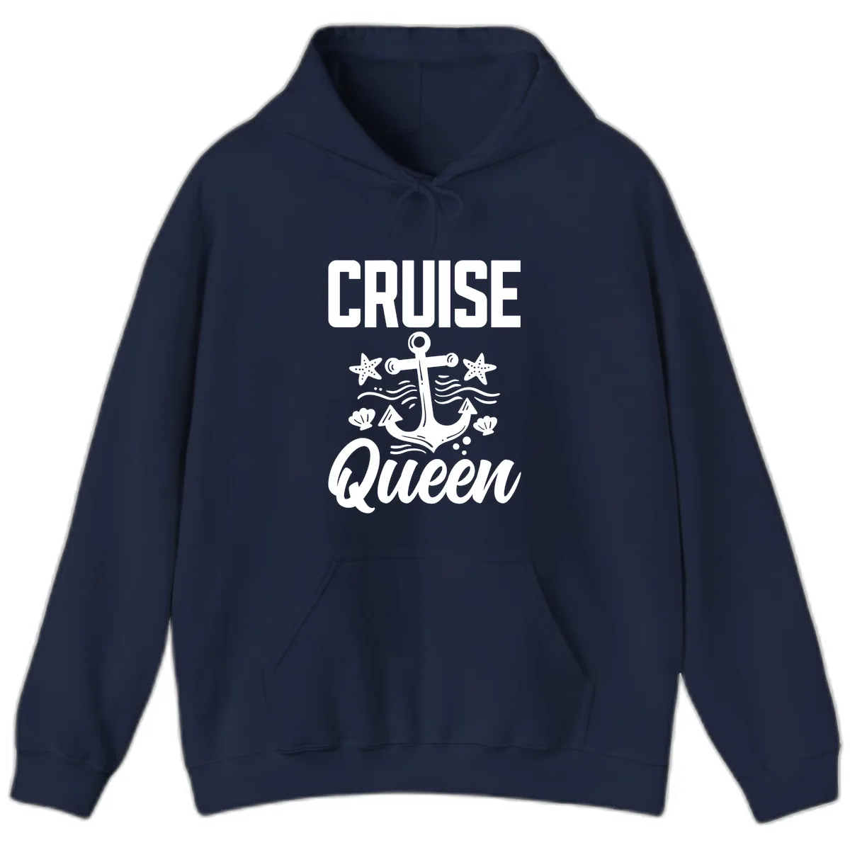 Cruise Queen Anchor Hoodie in Navy
