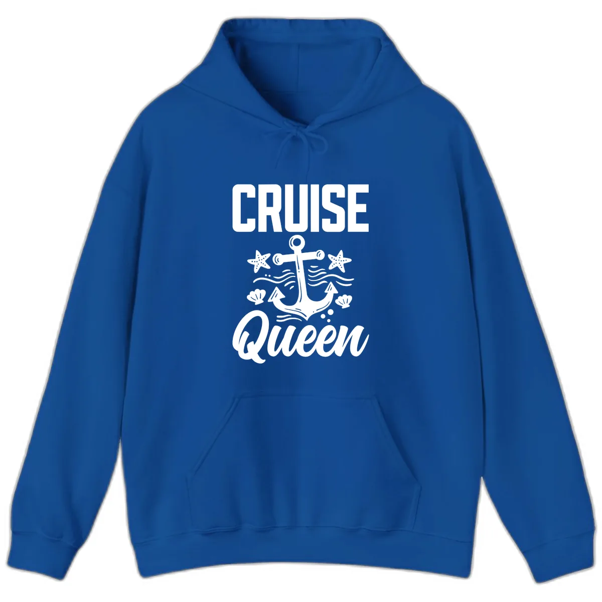 Cruise Queen Anchor Hoodie in Royal