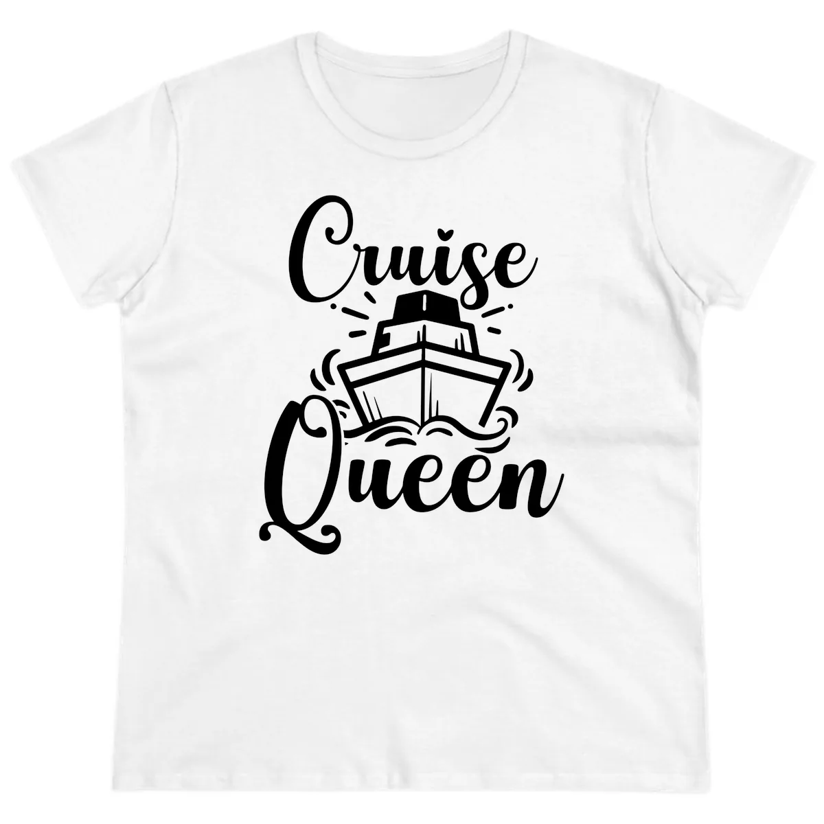 Cruise Queen Ladies Tee in White