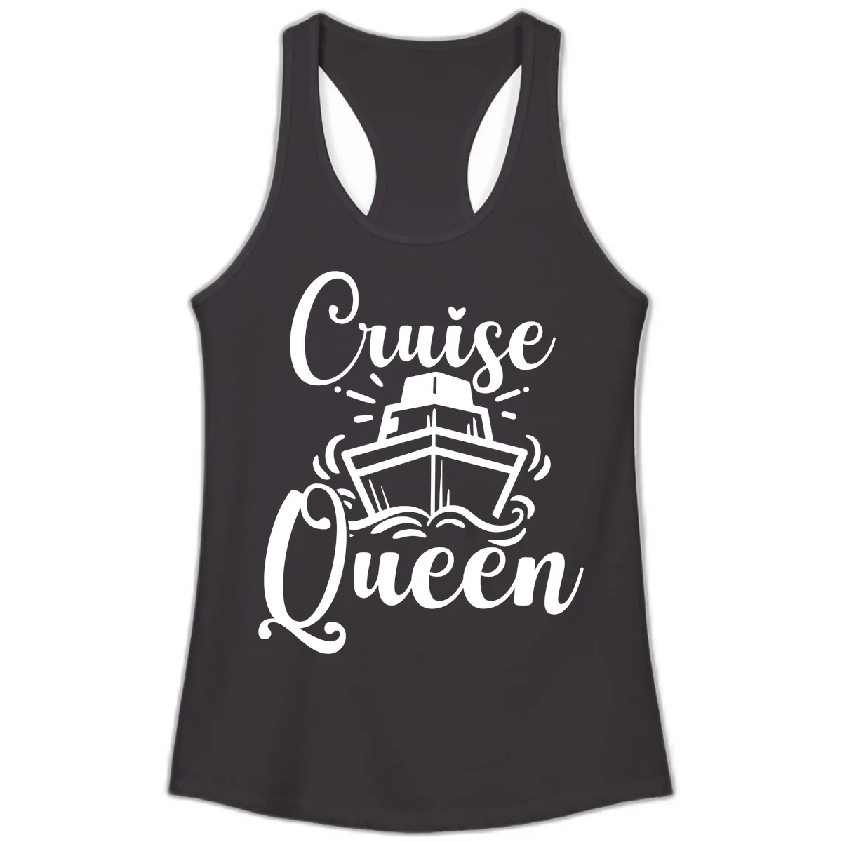 Cruise Queen Ladies Tank in Black