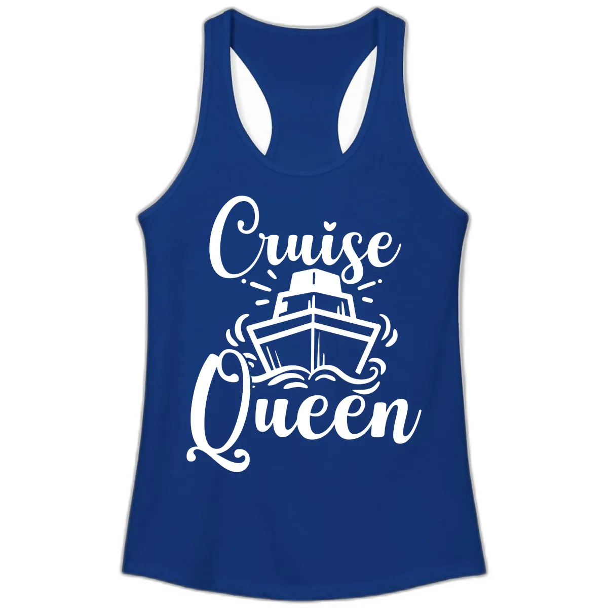 Cruise Queen Ladies Tank in Solid Royal