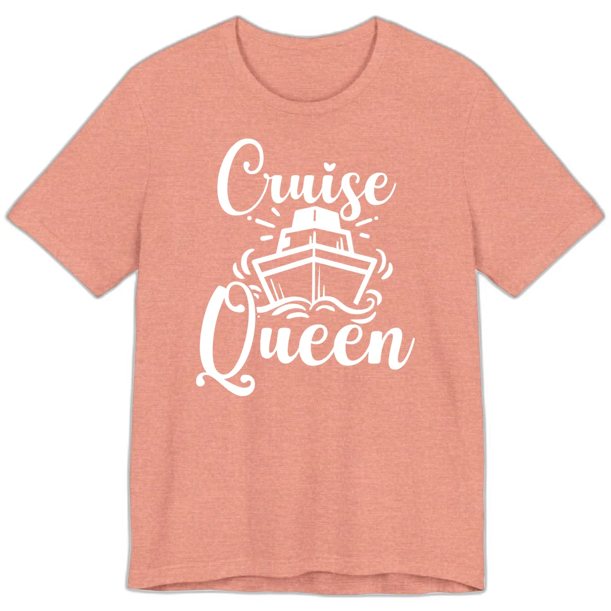 Cruise Queen Premium T-Shirt in Heather Sunset