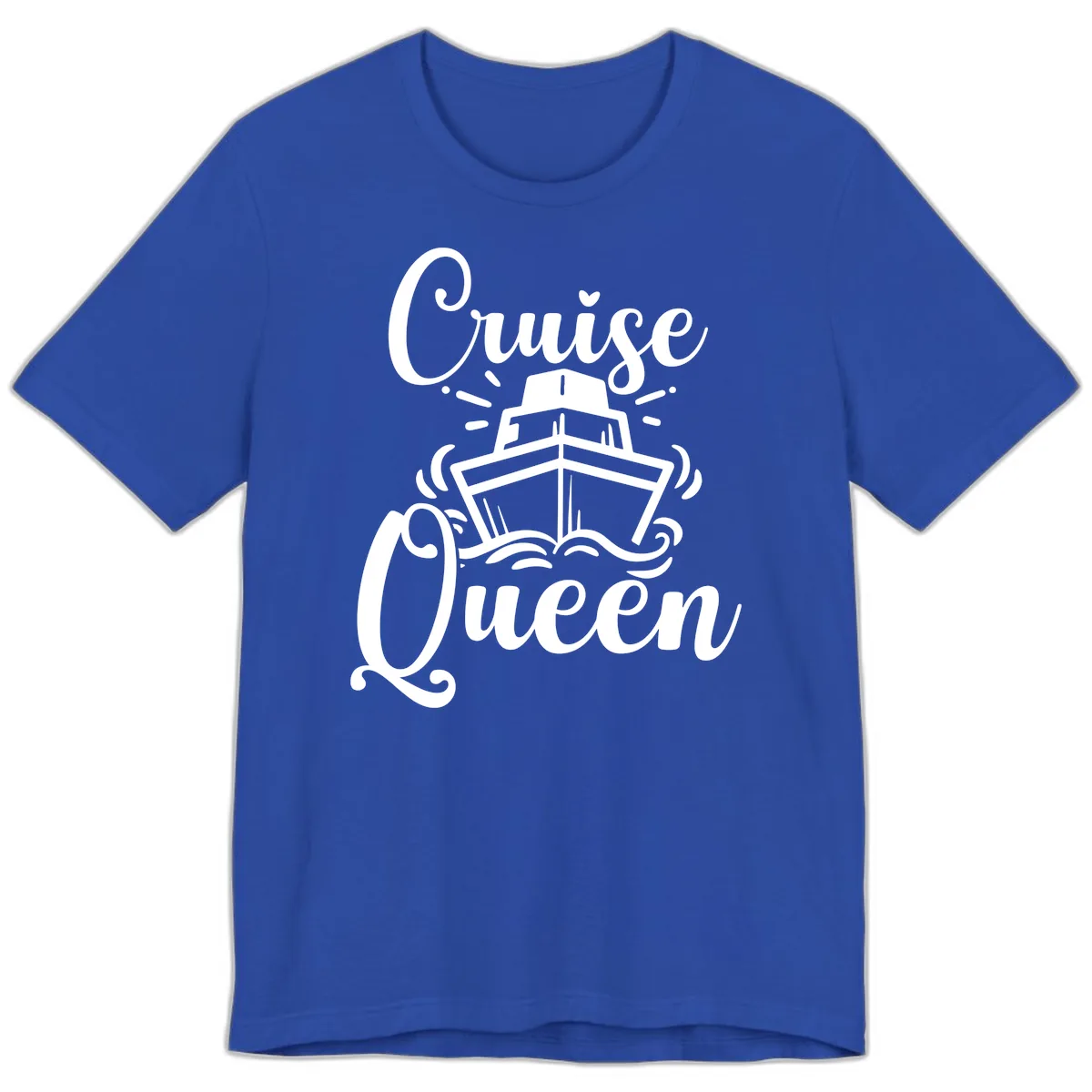 Cruise Queen Premium T-Shirt in True Royal