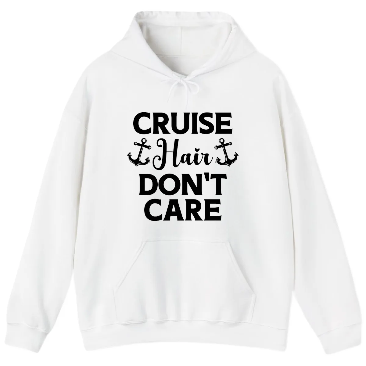 Cruise Hair Don't Care Hoodie in White