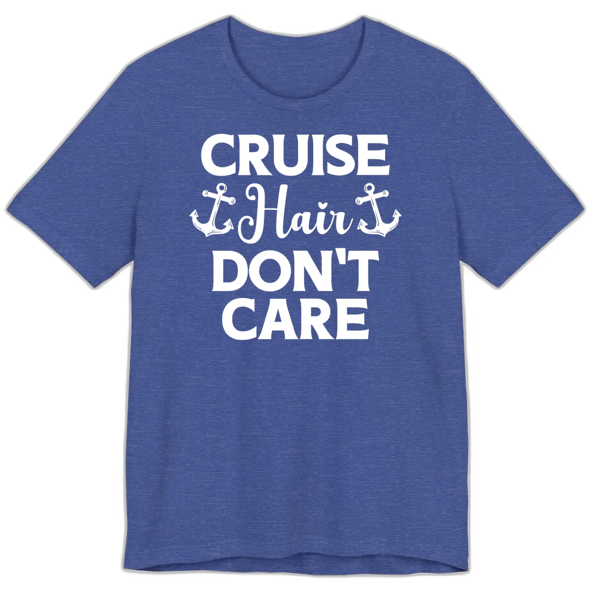 Cruise Hair Don't Care Premium T-Shirt in Heather True Royal