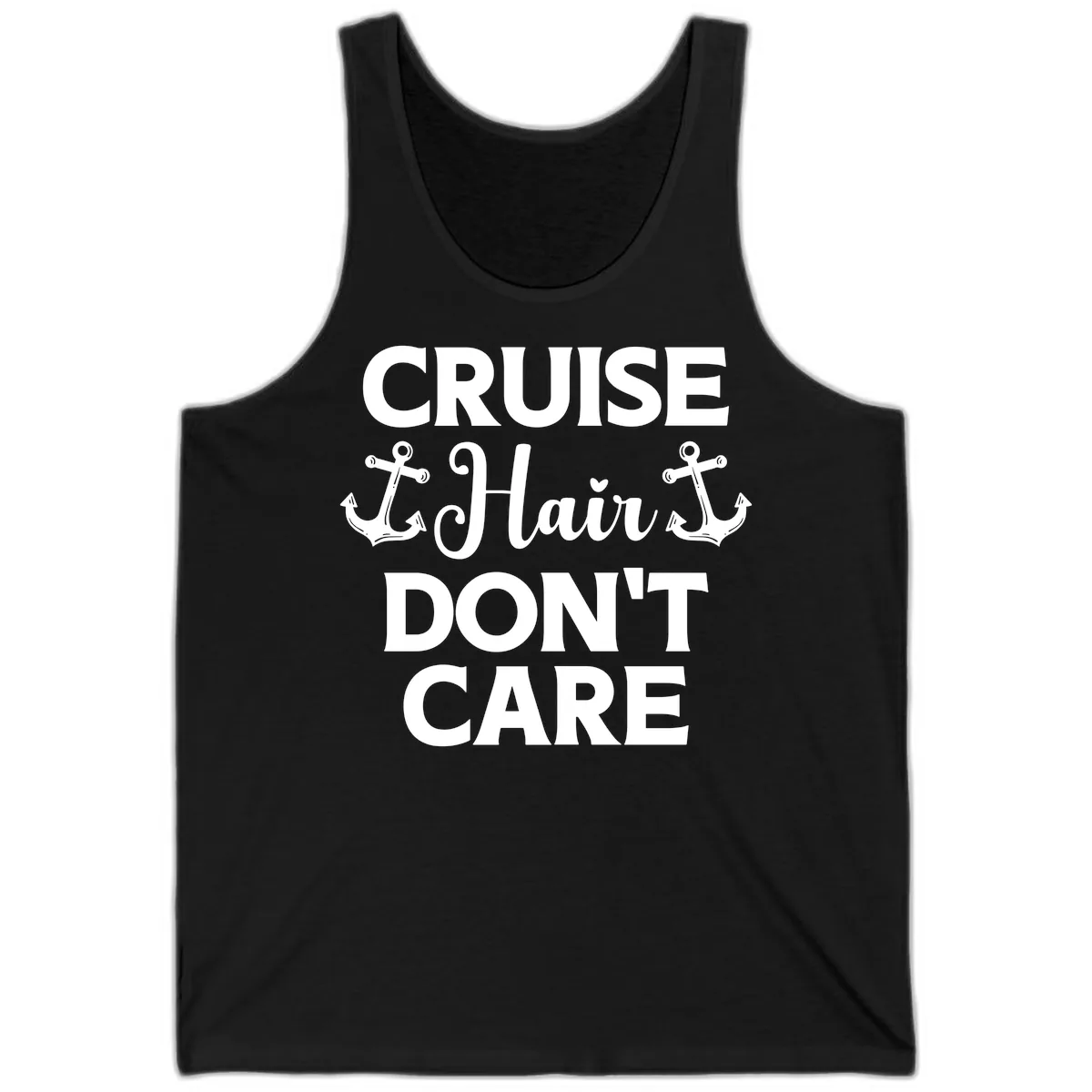 Cruise Hair Don't Care Tank in Black