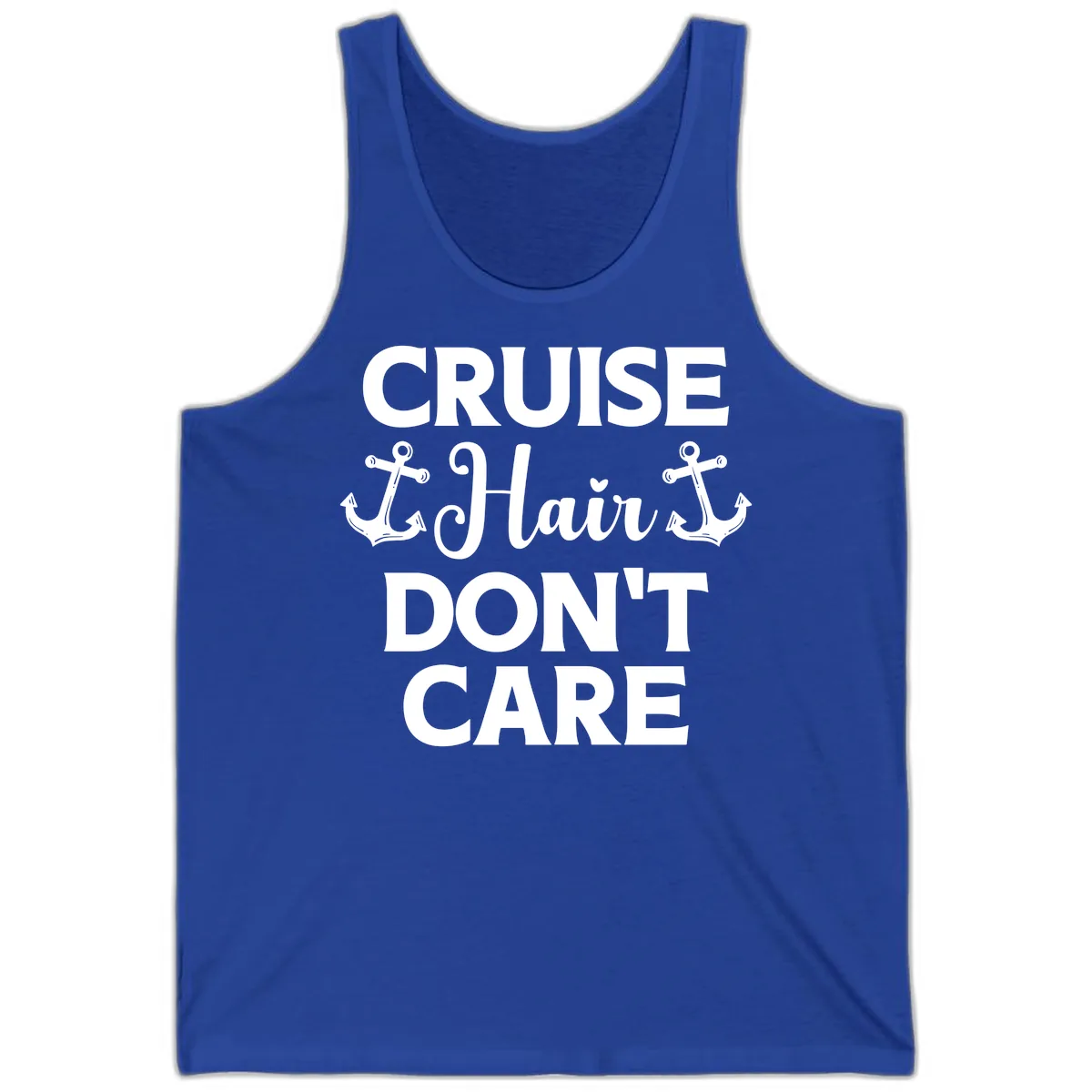 Cruise Hair Don't Care Tank in True Royal