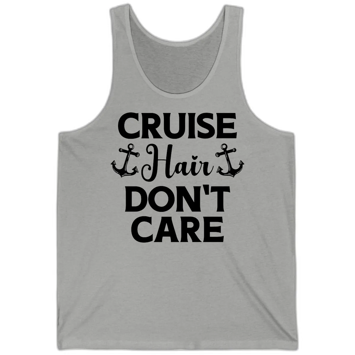 Cruise Hair Don't Care Tank in Athletic Heather