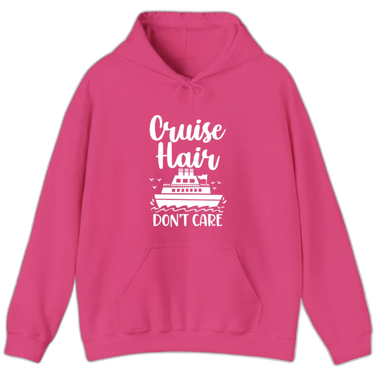 Cruise Hair Don't Care Hoodie in Heliconia