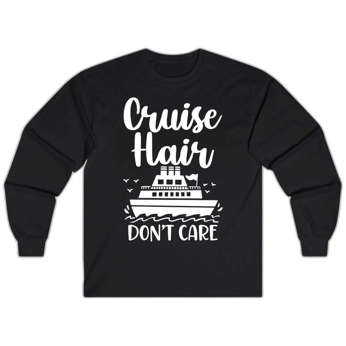 Cruise Hair Don't Care Long Sleeve in Black