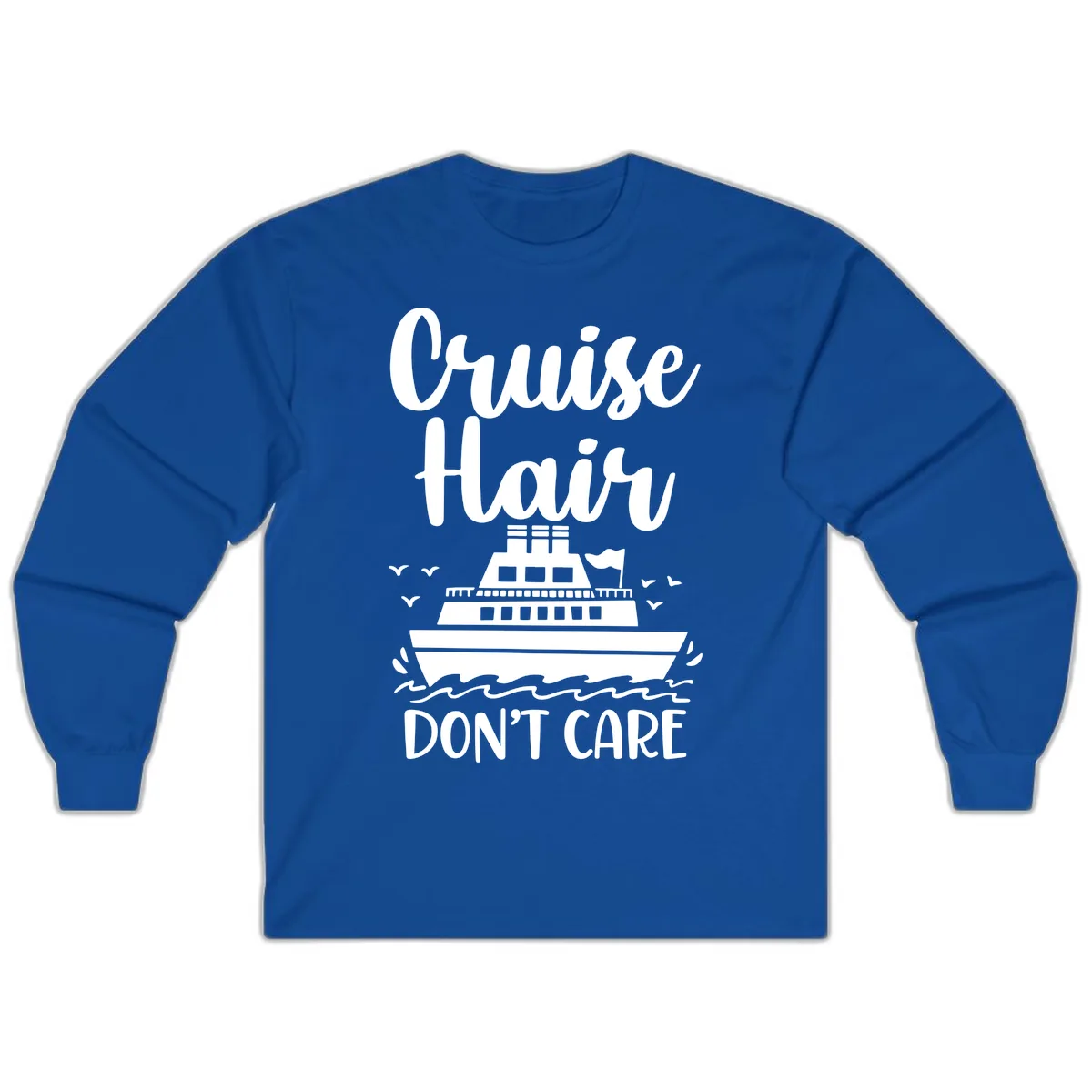 Cruise Hair Don't Care Long Sleeve in Royal