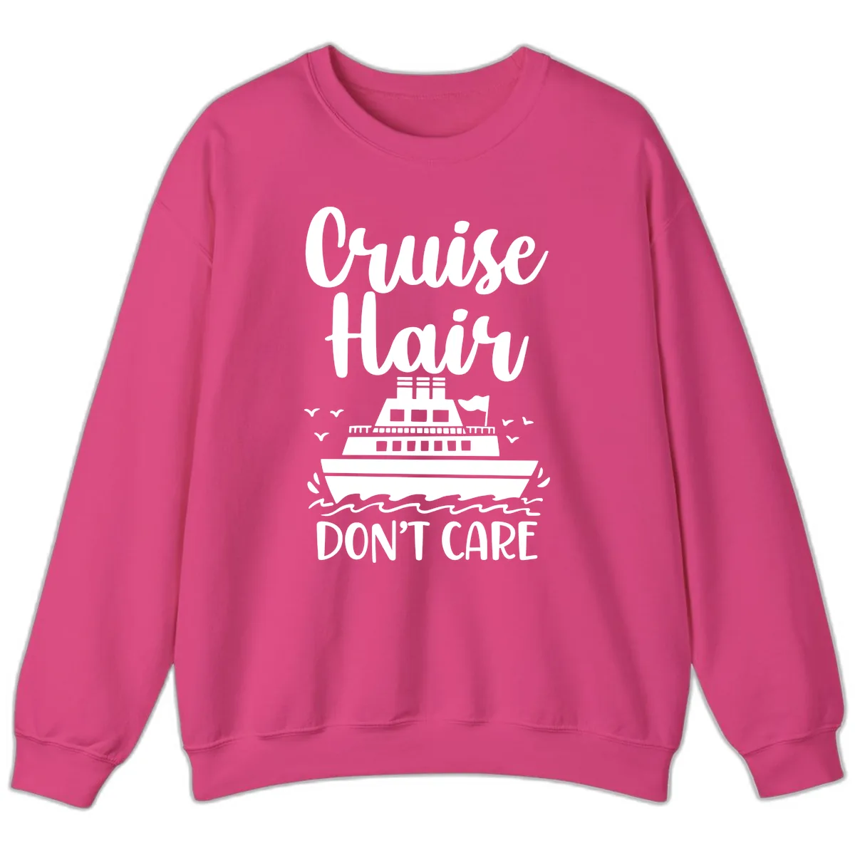 Cruise Hair Don't Care Sweatshirt in Heliconia