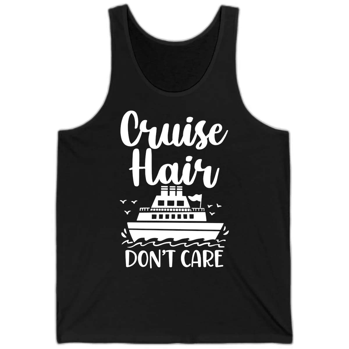 Cruise Hair Don't Care Tank in Black