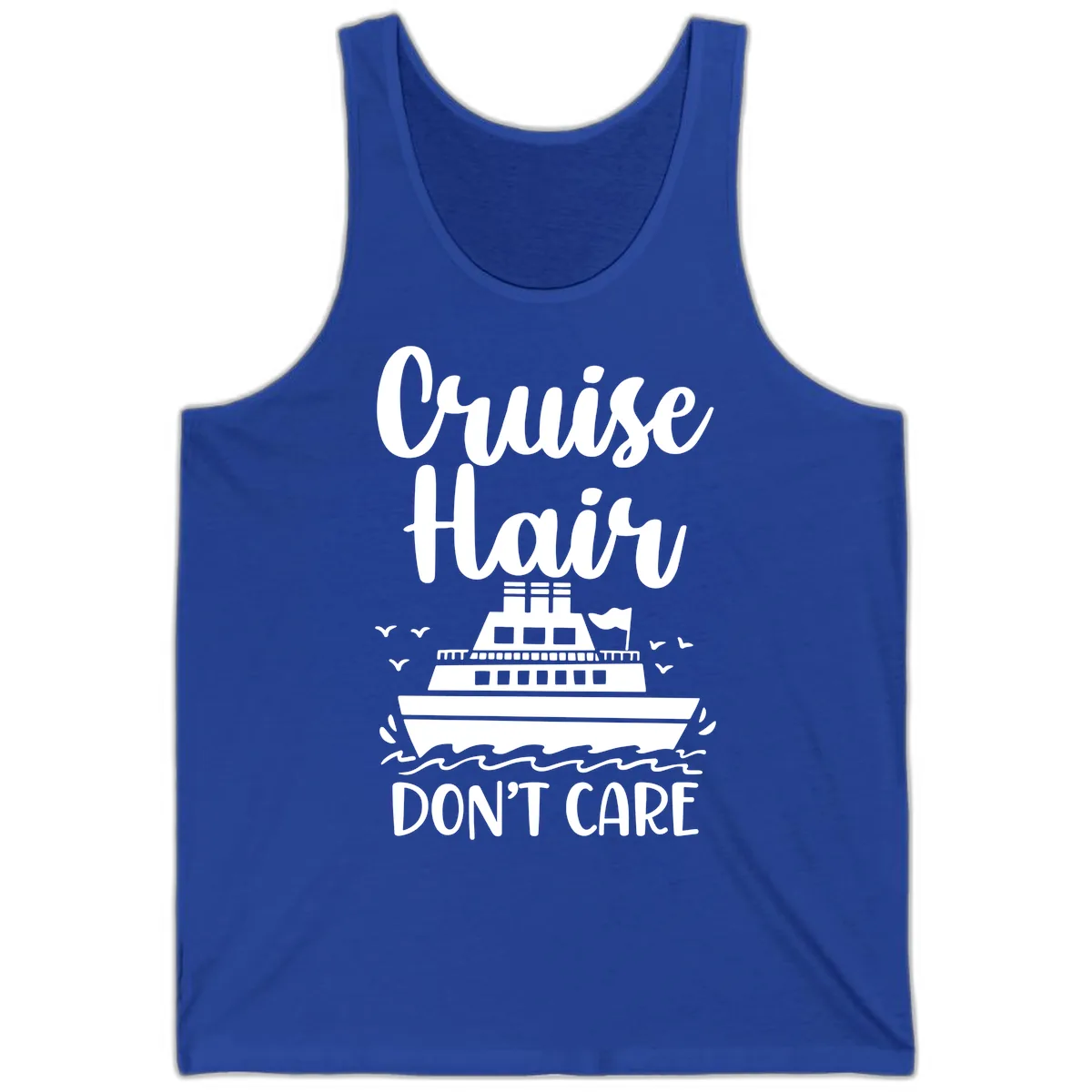 Cruise Hair Don't Care Tank in True Royal