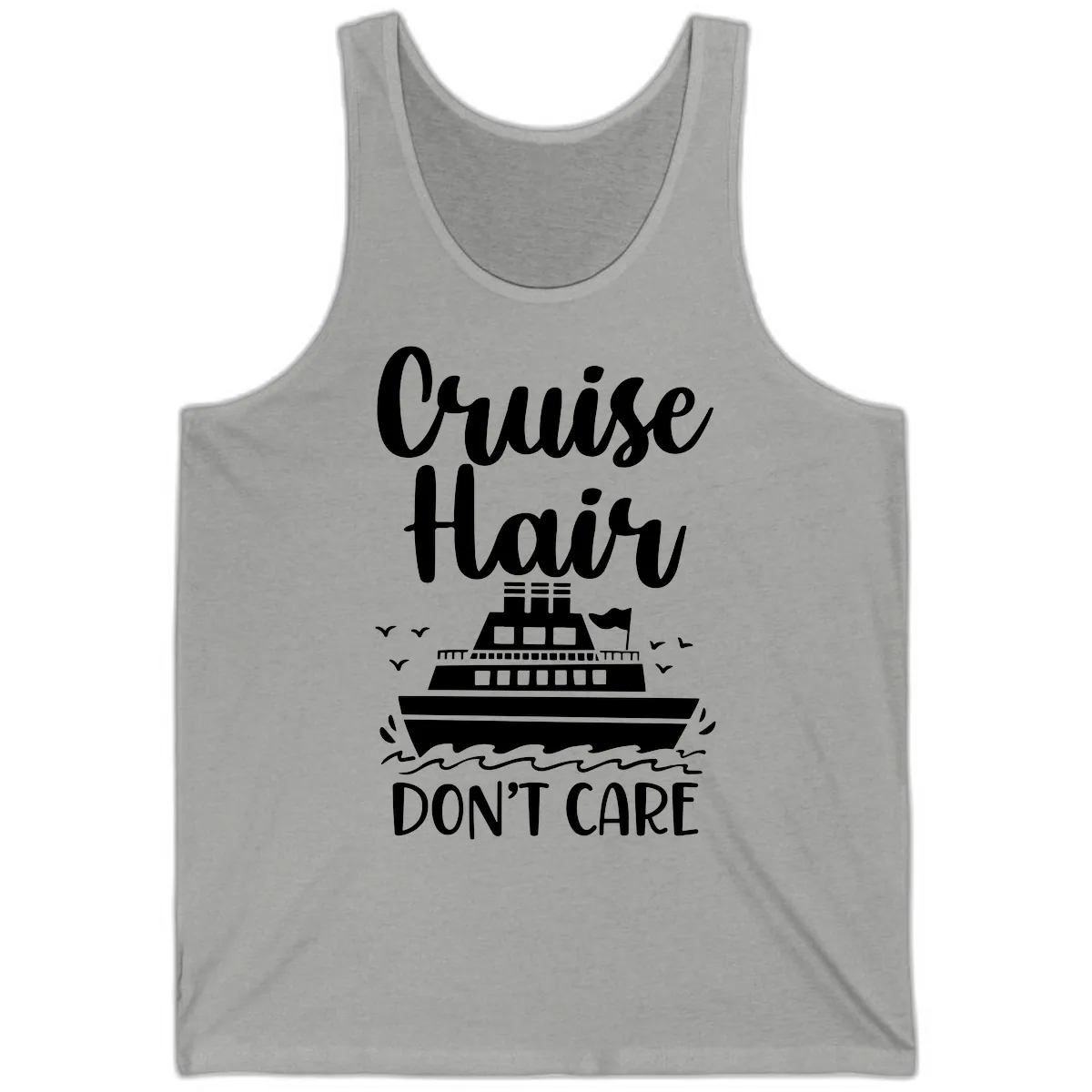 Cruise Hair Don't Care Tank in Athletic Heather