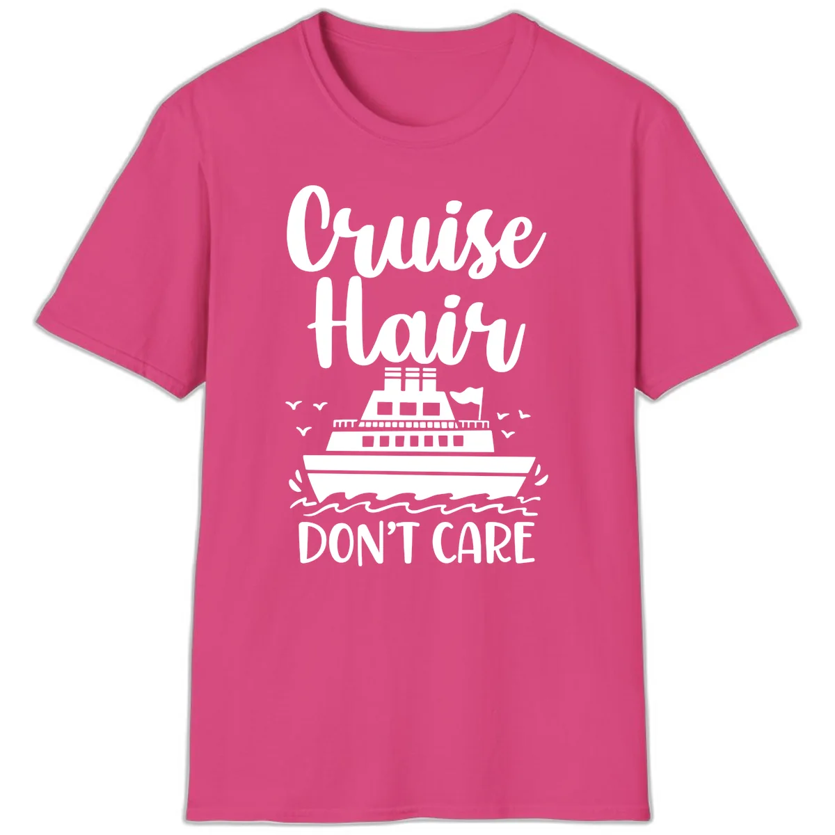Cruise Hair Don't Care T-Shirt in Heliconia