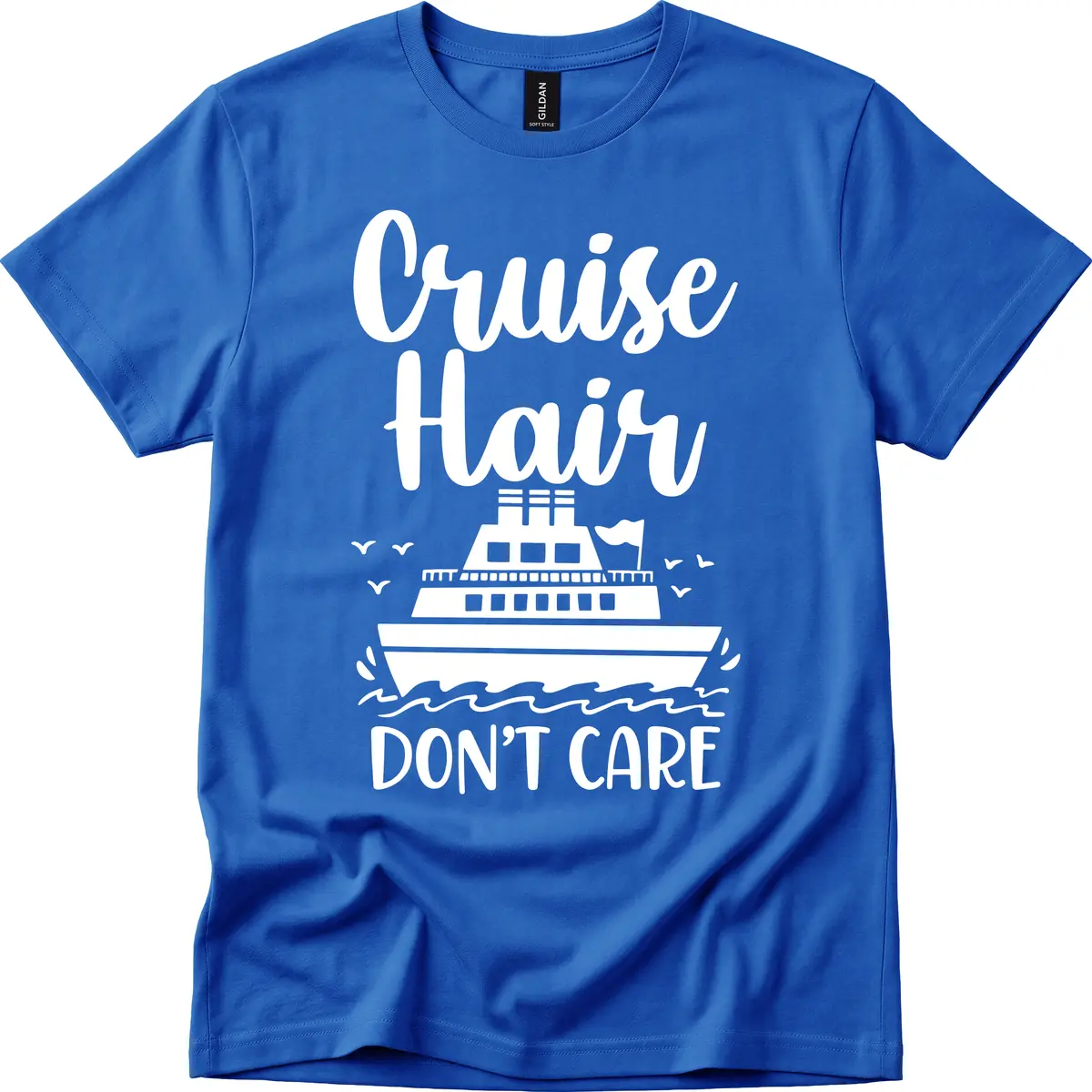 Cruise Hair Don't Care T-Shirt in Royal