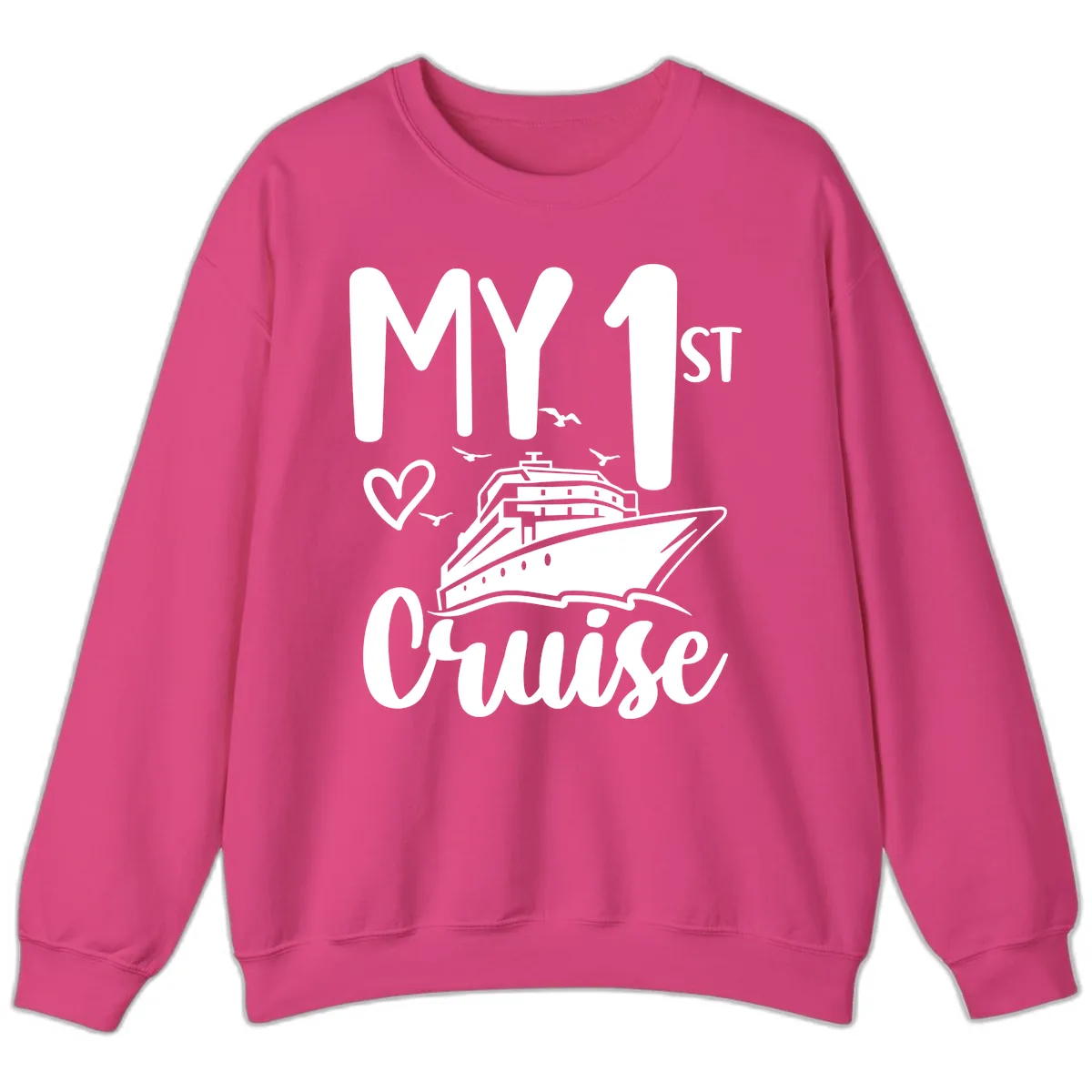 My First Cruise Sweatshirt in Heliconia