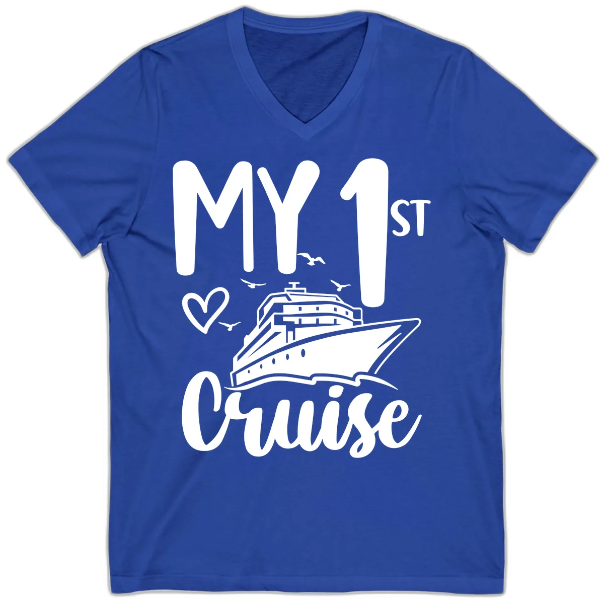 My First Cruise V-Neck in True Royal
