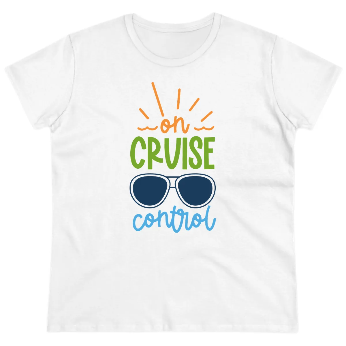 Oh Cruise Control Ladies Tee in White