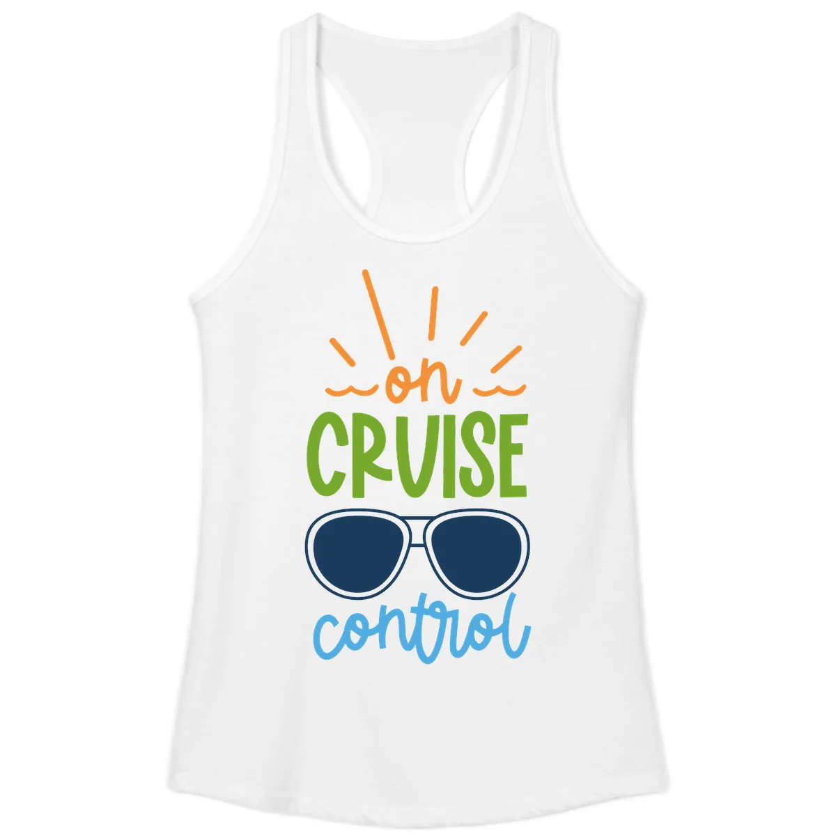 Oh Cruise Control Ladies Tank in White