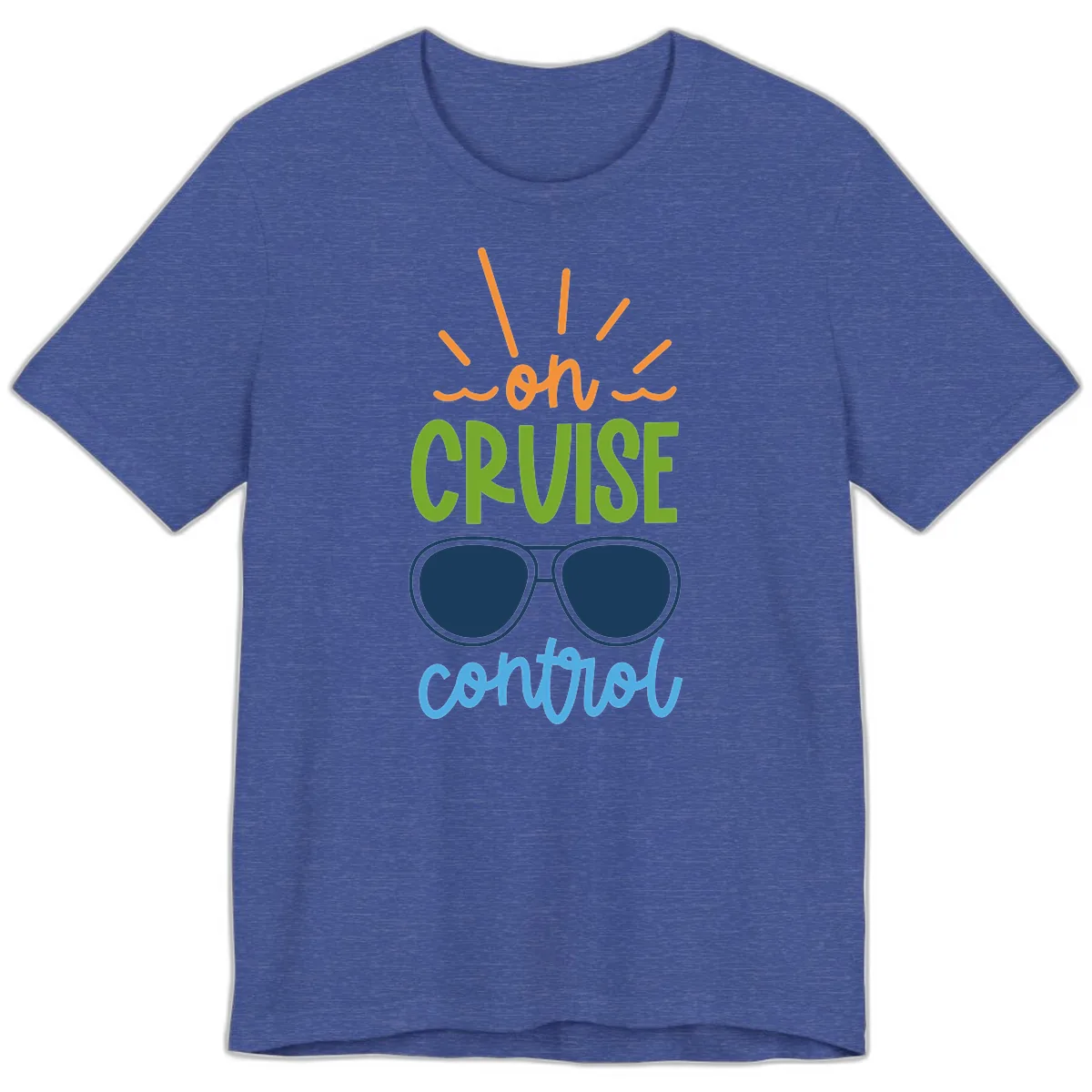 Oh Cruise Control Premium T-Shirt in Heather True Royal
