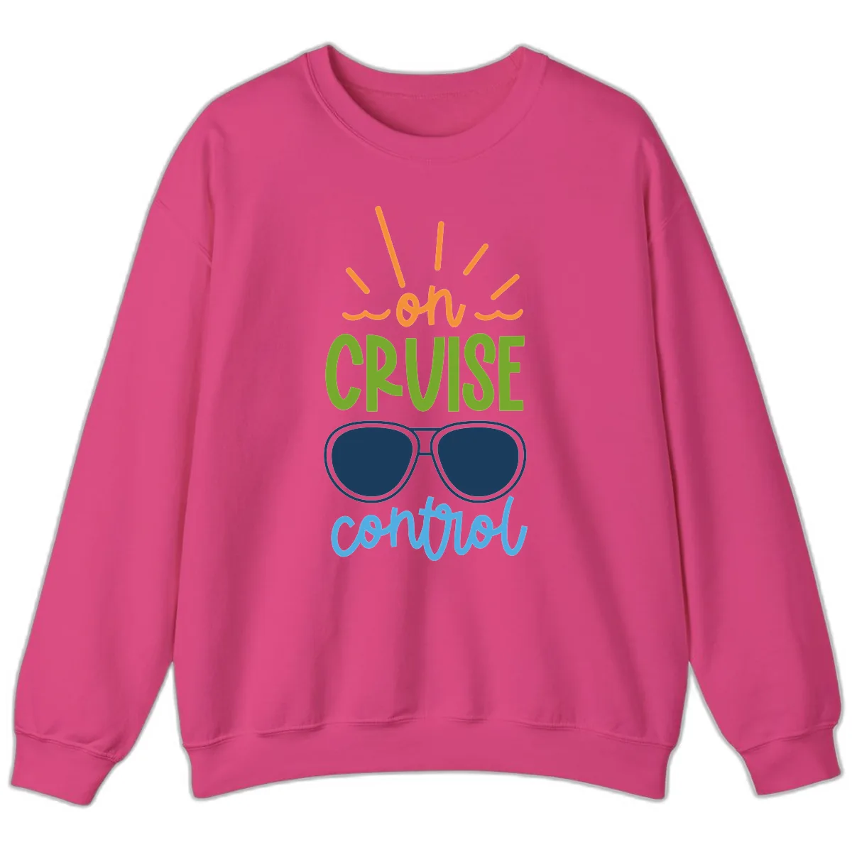 Oh Cruise Control Sweatshirt in Heliconia